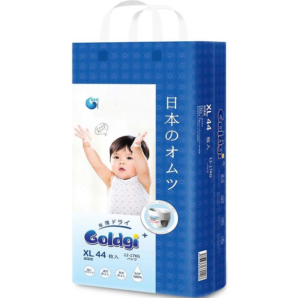 Bỉm - Tã quần Goldgi+ Premium size XL 44 miếng  (cho bé 12-17kg)
