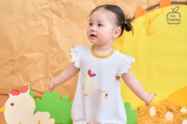 Body cộc tay La Pomme Phối Bèo cùng Bạn Vịt Lém Lỉnh