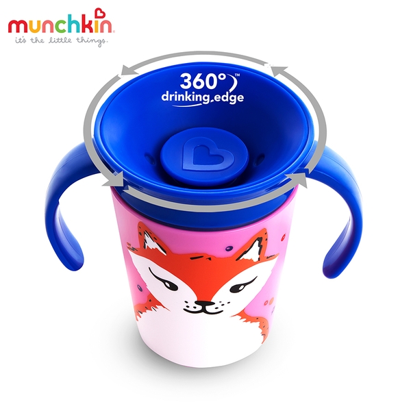 Cốc 360 độ chống đổ Deco có tay cầm Munchkin MK17423 (177ml)