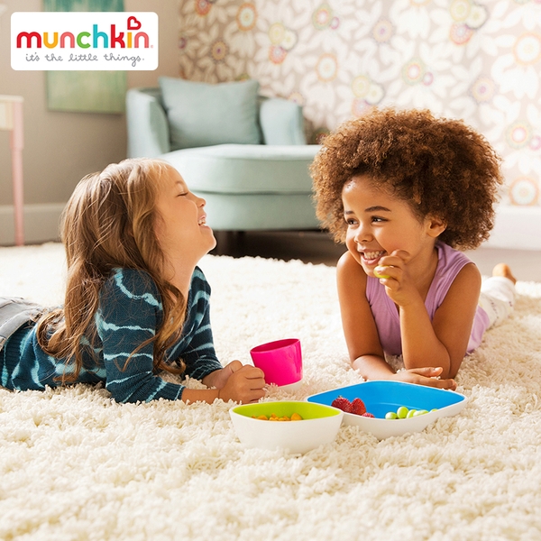 Bộ 2 cốc có nắp Munchkin MK11489 (Hồng-tím)
