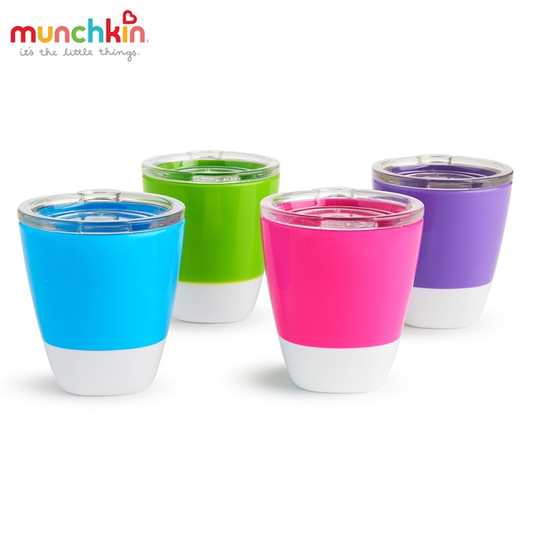Bộ 2 cốc có nắp Munchkin MK11489 (Hồng-tím)