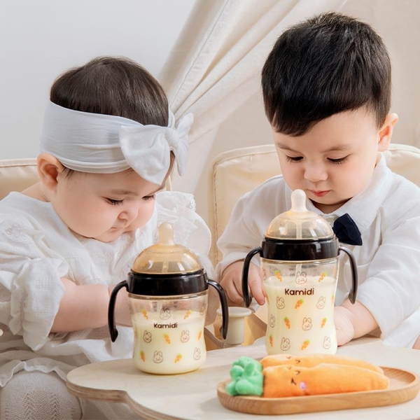 Bình sữa Kamidi PPSU In hình họa tiết thỏ 210ml