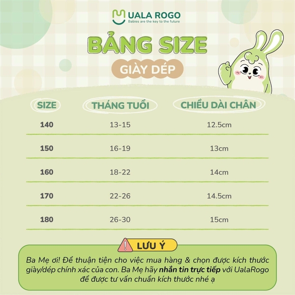Dép Sandal Tập Đi Cho Bé Ualarogo UR5685