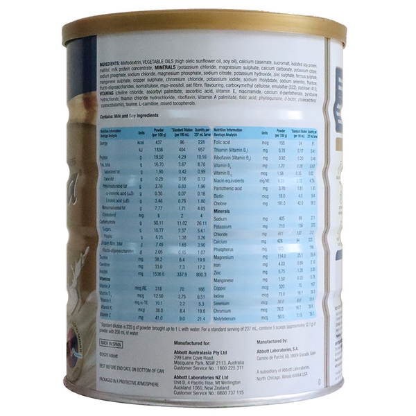 Sữa Abbott Glucerna Úc Dành Cho Người Tiểu Đường 850G
