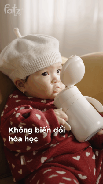 Bình tập uống INOX giữ nhiệt cao cấp cho bé Fatzbaby Sippy 5 DELUXE (280ml)