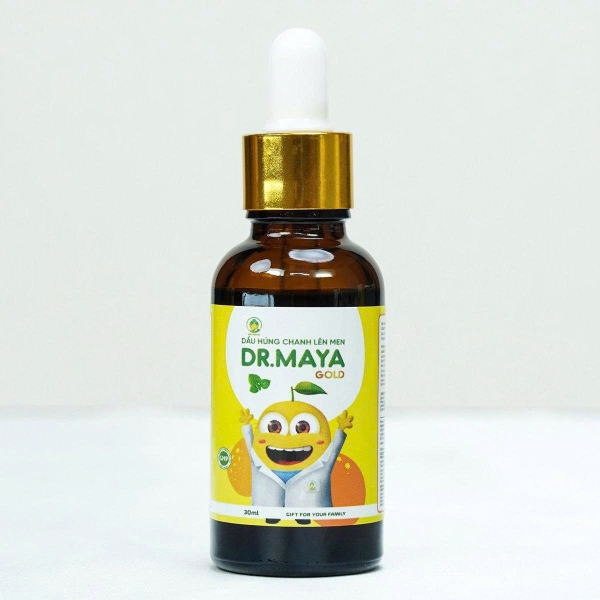 Dầu húng chanh lên men Dr. Maya Gold 30ml (0M+)
