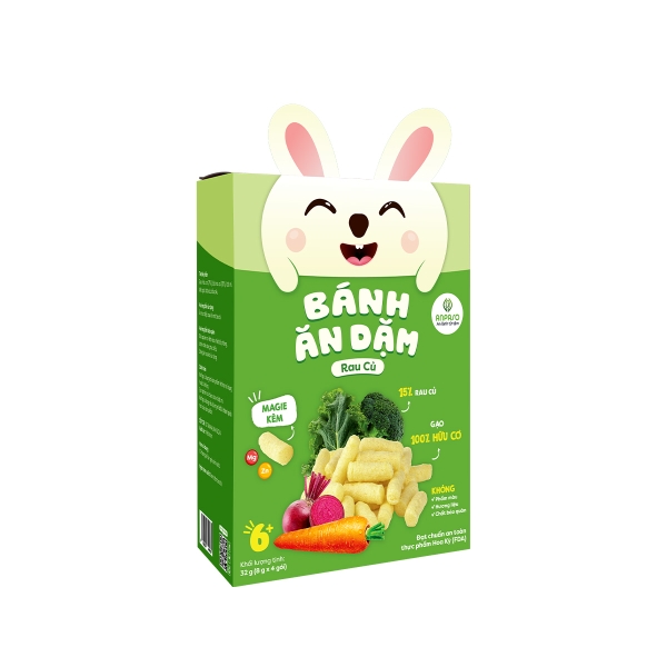Bánh ăn dặm Anpaso vị rau củ 32g (Từ 6 tháng)