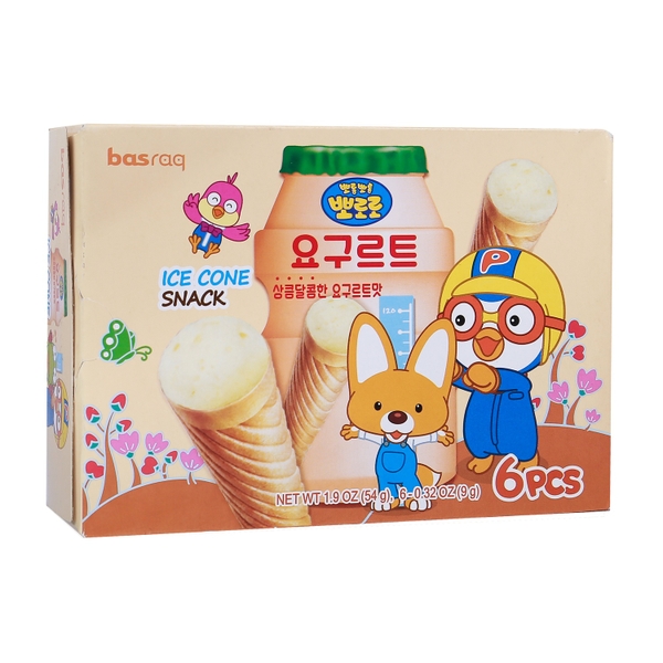 Bánh kem ốc quế Pororo vị sữa chua 54g (1Y+)
