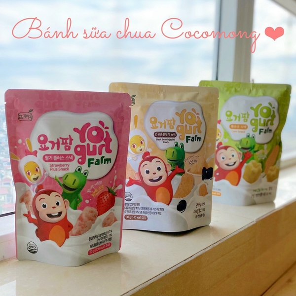 Bánh sữa chua Cocomong Yogurt Farm 30g vị Ngô (cho bé 8M+)