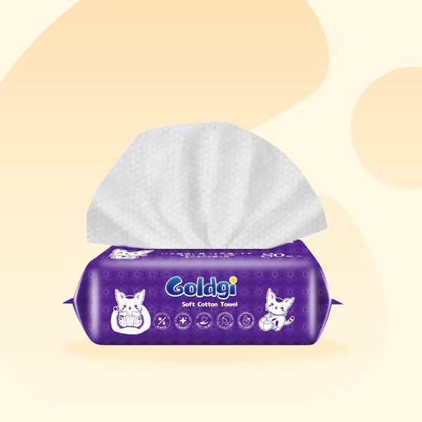 Khăn vải đa năng Goldgi 80 tờ
