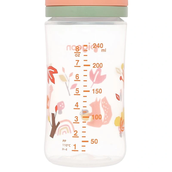 Bình sữa PP Pigeon Softouch Baby-Friendly World cổ rộng 240ml - Mùa thu (từ 3 tháng)