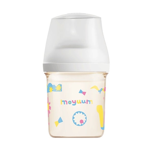 Bình sữa Moyuum Mov.aa cổ rộng thế hệ mới họa tiết 160ml (Màu trắng)