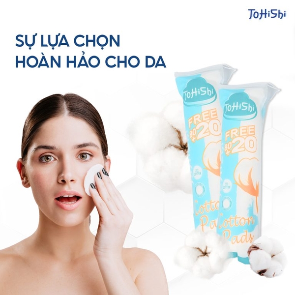 Bông tẩy trang Soft Clean Tohishi (100 miếng)
