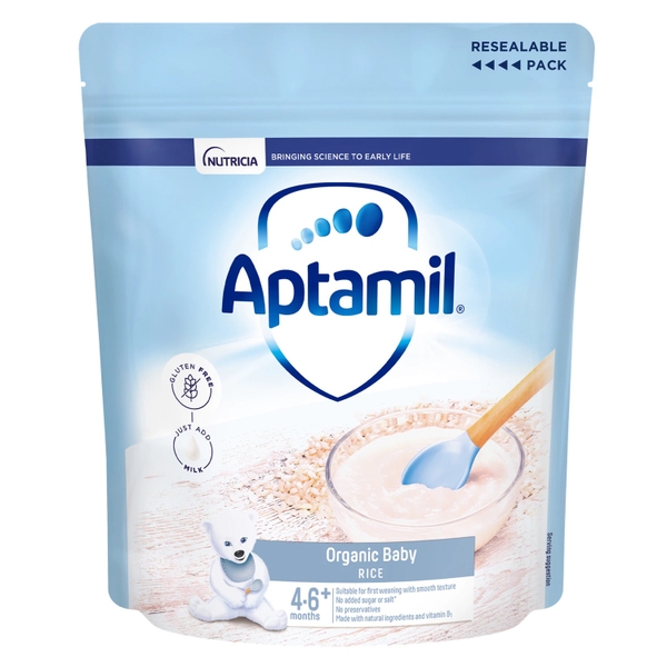 Bột ăn dặm Aptamil vị gạo hữu cơ 125g