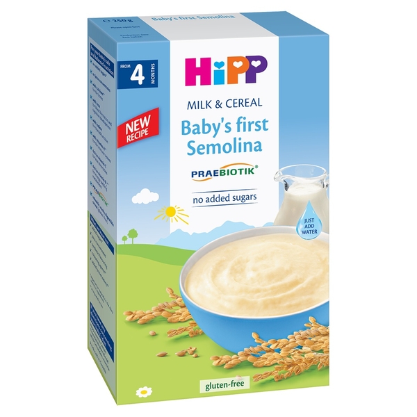 Bột sữa & ngũ cốc ăn dặm khởi đầu Semolina cho bé 4M+ 250g