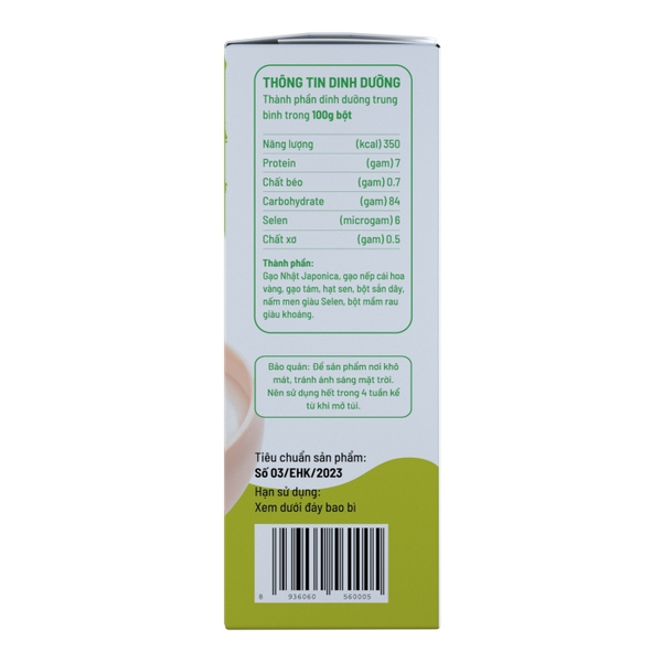 Bột nấu công thức Mabu dành cho trẻ ăn dặm 400g (6M+)