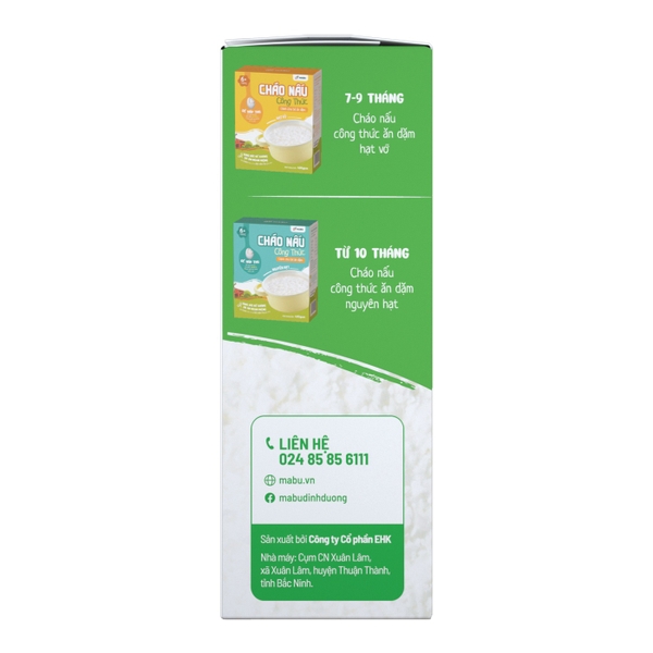 Bột nấu công thức Mabu dành cho trẻ ăn dặm 400g (6M+)