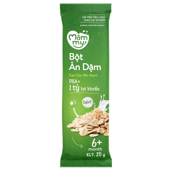 Bột ăn dặm Mămmy gạo sữa yến mạch 140g (6M+)