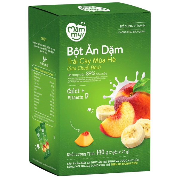 Bột ăn dặm Mămmy trái cây mùa hè 140g (6M+)