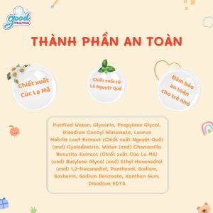 Bọt tập đánh răng cho bé Goodmama 60ml nuốt được