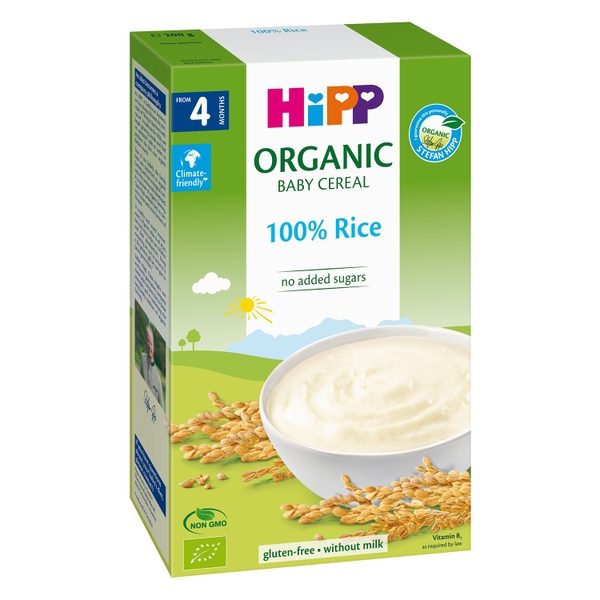 Bột ngũ cốc gạo ăn dặm HiPP nhũ nhi cho bé 4M+ 200g