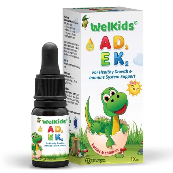 Vitamin tổng hợp WelKids ADEK 10ml  - Ba Lan (0M+)
