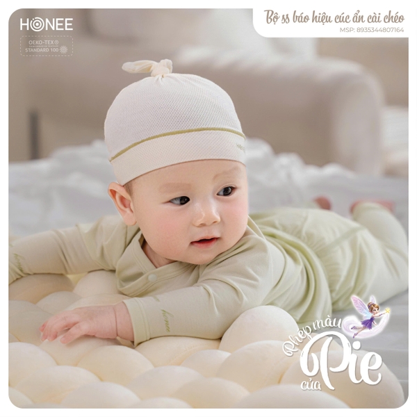 (C1.5) Bộ sơ sinh báo hiệu cúc ẩn cài chéo 7164 Honee