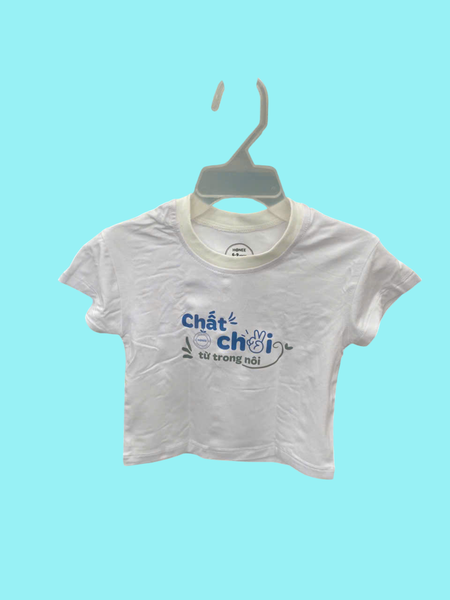 Áo T shirt Chất chơi từ trong nôi Hrnee màu trắng sứ (6-9M)