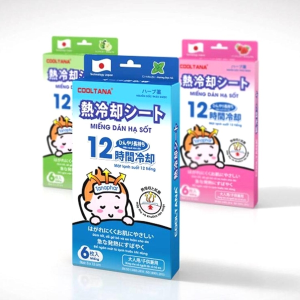 Miếng dán hạ sốt Cooltana (hộp 6 miếng)