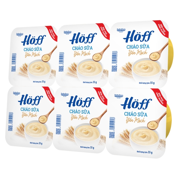 Cháo sữa Hoff vị phô mai yến mạch 6x55g (6M+)