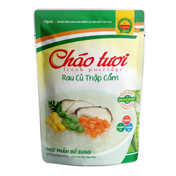 Cháo tươi Cây Thị Rau Củ Thập Cẩm 240g cho bé trên 7 tháng
