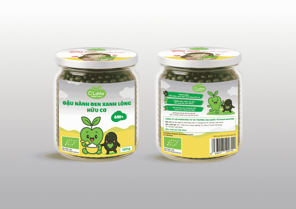 Đậu nành đen xanh lòng hữu cơ C'LaVie 100g