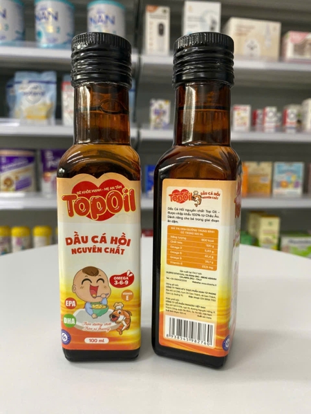 Dầu cá hồi nguyên chất Topoil 100ml