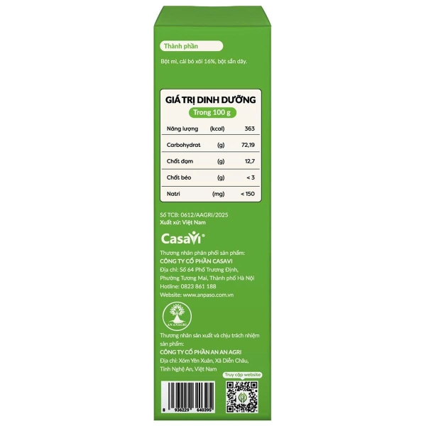 Nui Xoắn Cải Bó Xôi Anpaso 100g (6M+)