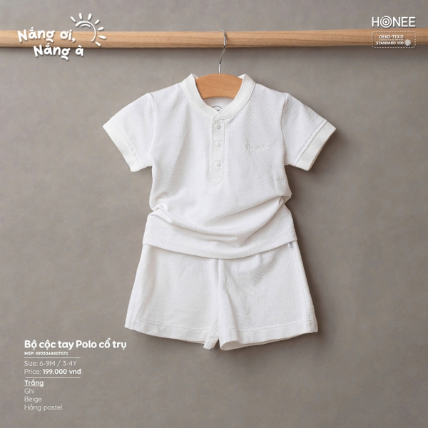 (C6.5) Bộ cộc tay Polo cổ trụ 7072 Honee
