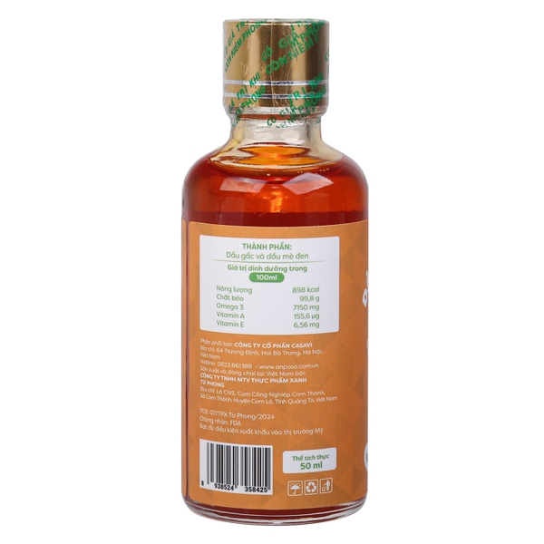 Dầu ăn dặm Gấc Anpaso 50ml