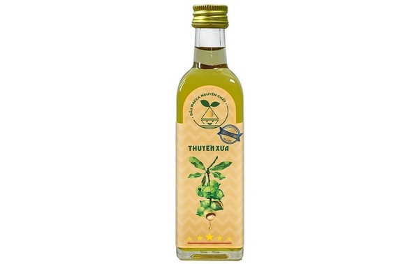 Dầu ăn dặm Thuyền Xưa Macca nguyên chất 65ml cho bé (6M+)