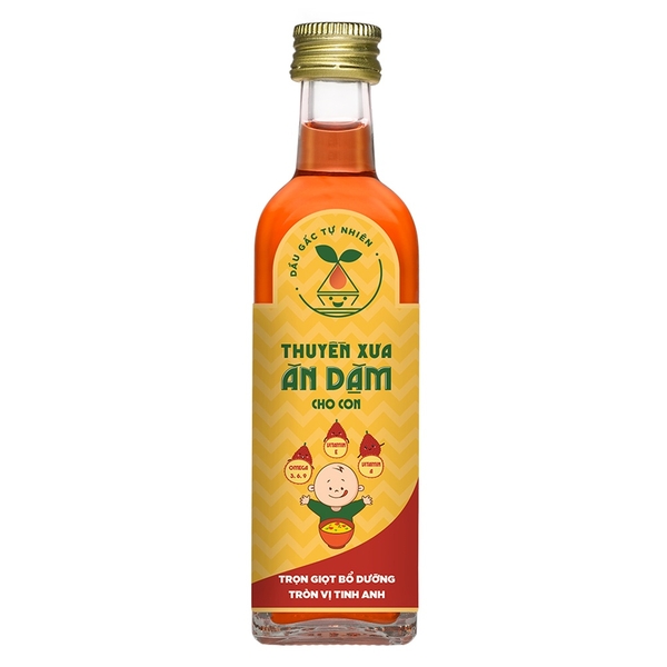 Dầu Gấc ăn dặm Thuyền Xưa nguyên chất 65ml cho bé trên 6 tháng tuổi