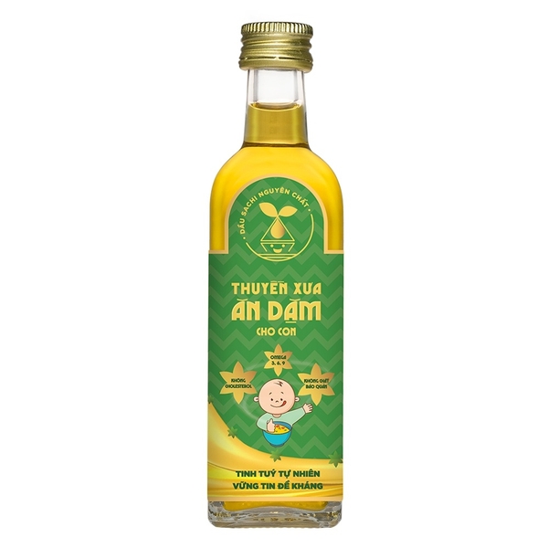 Dầu ăn dặm Sachi Thuyền Xưa Sachi nguyên chất 65ml cho bé trên 6 tháng tuổi