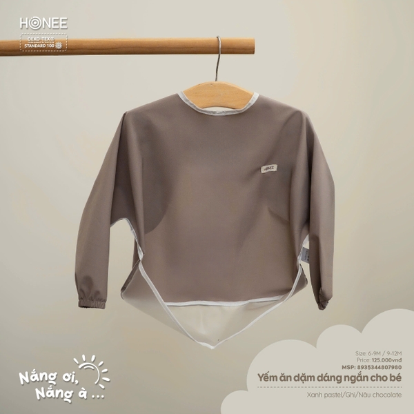 Yếm ăn dặm dáng ngắn cho bé 7980 Honee
