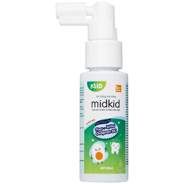 Xịt chống sâu răng Midkid 30ml DK Pharma hương nho