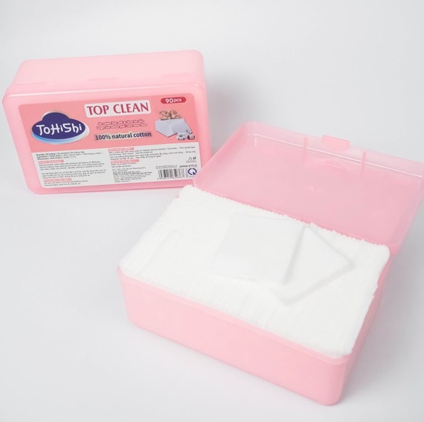 Bông tẩy trang Top Clean Tohishi (90 miếng)
