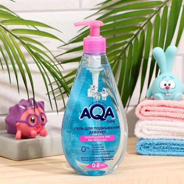 Dung dịch vệ sinh AQA baby 250ml cho bé gái từ 0-8 tuổi