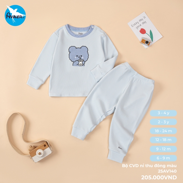 Bộ CVD nỉ thu đông màu Avaler 25AV140