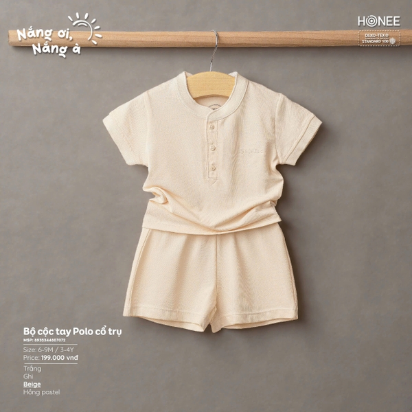 (C6.5) Bộ cộc tay Polo cổ trụ 7072 Honee