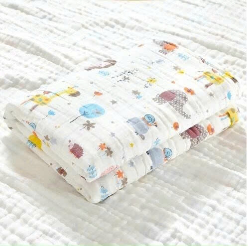 Khăn tắm xô nhăn 6 lớp Manny cao cấp 100x110cm (họa tiết ngẫu nhiêu)