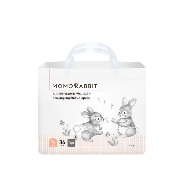 Bỉm - Tã dán Momo Rabbit Size S36 miếng (cho bé 4 - 8kg)