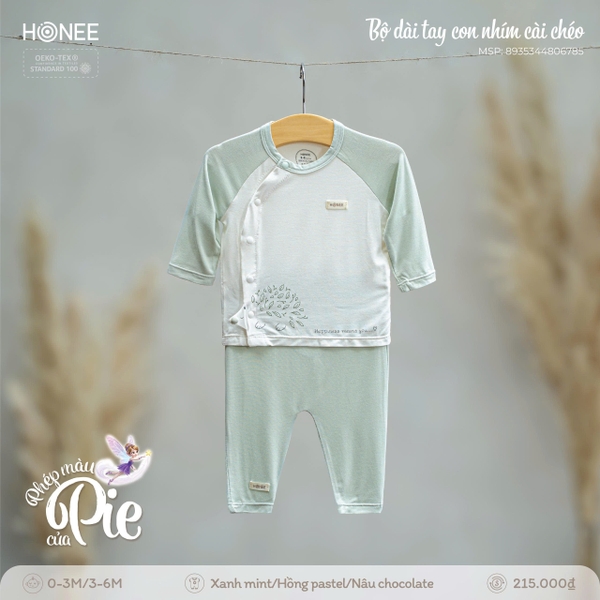 (C1.5) Bộ dài tay con nhím cài chéo 6785 Honee