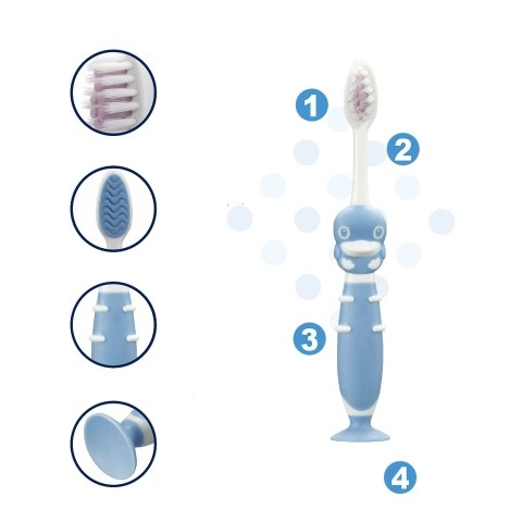 Bàn chải đánh răng cho bé 2-8 tuổi KuKu KU1113