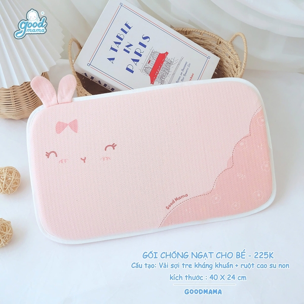 Gối Chống Ngạt Goodmama màu ngẫu nhiên (24x40x2,5)